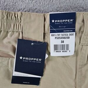 Propper Mens‎ LTWT Tactical Shorts Khaki Ripstop Cargo Size 38 NWT NEW